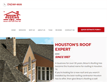 Tablet Screenshot of braunsroofing.com